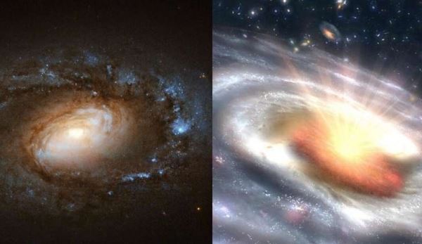 Исследования фиксируют шесть галактик, претерпевающих внезапные, драматические переходы