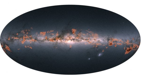 Обсерватория Gaia показала необычные грифоподобные звездные образования
